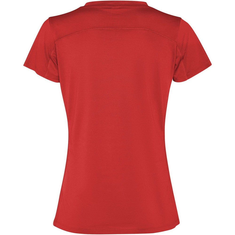 Red - Back - Roly Womens-Ladies Slam Short-Sleeved Sports T-Shirt