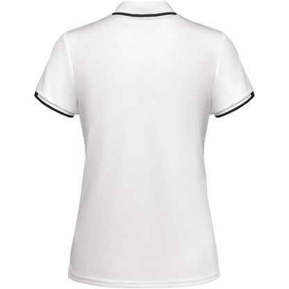 White-Solid Black - Back - Roly Womens-Ladies Tamil Short-Sleeved Sports Polo Shirt
