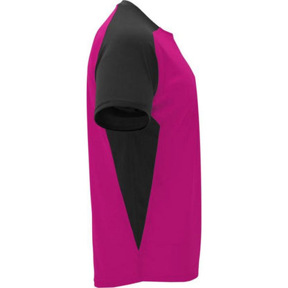 Fuchsia-Solid Black - Lifestyle - Roly Unisex Adult Bugatti Sports T-Shirt