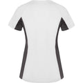 White-Dark Lead - Back - Roly Womens-Ladies Shanghai Short-Sleeved Sports T-Shirt