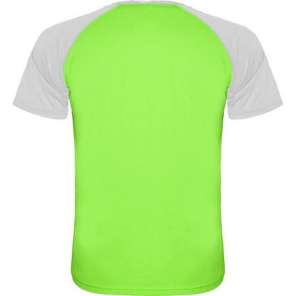 White - Back - Roly Unisex Adult Indianapolis Short-Sleeved Sports T-Shirt