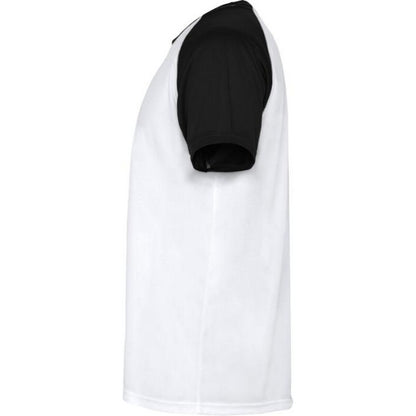 White-Solid Black - Side - Roly Unisex Adult Indianapolis Short-Sleeved Sports T-Shirt