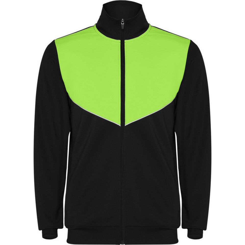 Lime - Front - Roly Childrens-Kids Evans Tracksuit