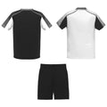 White-Solid Black - Back - Roly Unisex Adult Juve Sports Sports Set