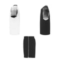 White-Solid Black - Side - Roly Unisex Adult Juve Sports Sports Set