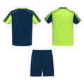 Fluorescent Green-Navy Blue - Back - Roly Unisex Adult Juve Sports Sports Set