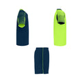 Fluorescent Green-Navy Blue - Lifestyle - Roly Unisex Adult Juve Sports Sports Set