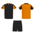 Orange-Solid Black - Front - Roly Unisex Adult Juve Sports Sports Set