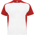 White-Red - Front - Roly Childrens-Kids Bugatti Short-Sleeved Sports T-Shirt