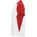 White-Red - Lifestyle - Roly Childrens-Kids Bugatti Short-Sleeved Sports T-Shirt