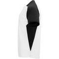 White-Solid Black - Lifestyle - Roly Childrens-Kids Bugatti Short-Sleeved Sports T-Shirt