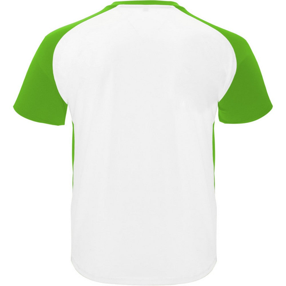 White-Fern Green - Back - Roly Childrens-Kids Bugatti Short-Sleeved Sports T-Shirt