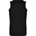Solid Black - Back - Roly Mens Andre Sports Vest Top