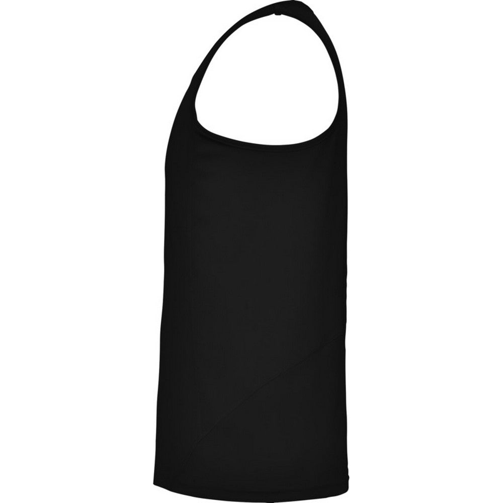 Solid Black - Lifestyle - Roly Mens Andre Sports Vest Top