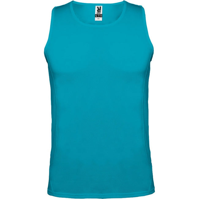 Turquoise - Front - Roly Mens Andre Sports Vest Top
