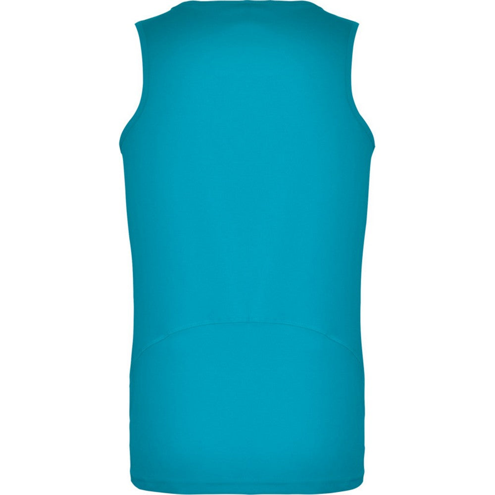 Turquoise - Back - Roly Mens Andre Sports Vest Top