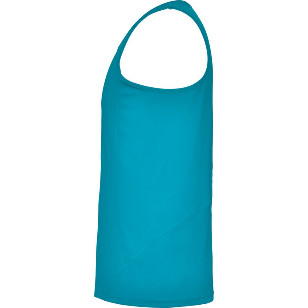 Turquoise - Lifestyle - Roly Mens Andre Sports Vest Top