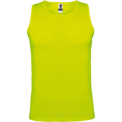 Fluorescent Yellow - Front - Roly Mens Andre Sports Vest Top