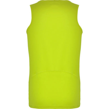 Fluorescent Yellow - Back - Roly Mens Andre Sports Vest Top