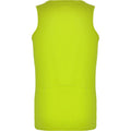 Fluorescent Yellow - Back - Roly Mens Andre Sports Vest Top