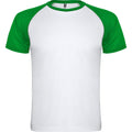 White-Fern Green - Front - Roly Childrens-Kids Indianapolis Short-Sleeved Sports T-Shirt