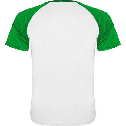 White-Fern Green - Back - Roly Childrens-Kids Indianapolis Short-Sleeved Sports T-Shirt