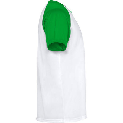 White-Fern Green - Side - Roly Childrens-Kids Indianapolis Short-Sleeved Sports T-Shirt