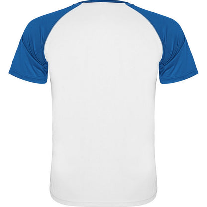 White-Royal Blue - Back - Roly Childrens-Kids Indianapolis Short-Sleeved Sports T-Shirt