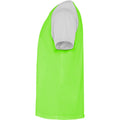 Fluro Green-White - Lifestyle - Roly Childrens-Kids Indianapolis Short-Sleeved Sports T-Shirt