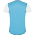 White-Turquoise - Back - Roly Childrens-Kids Detroit Sports T-Shirt