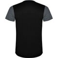 Ebony-Solid Black - Back - Roly Childrens-Kids Detroit Sports T-Shirt