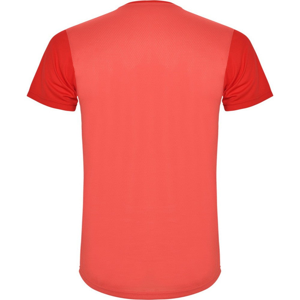 Red - Back - Roly Childrens-Kids Detroit Sports T-Shirt