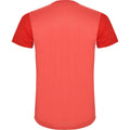 Red - Back - Roly Unisex Adult Detroit Short-Sleeved Sports T-Shirt
