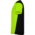 Fuchsia-Solid Black - Pack Shot - Roly Unisex Adult Detroit Short-Sleeved Sports T-Shirt