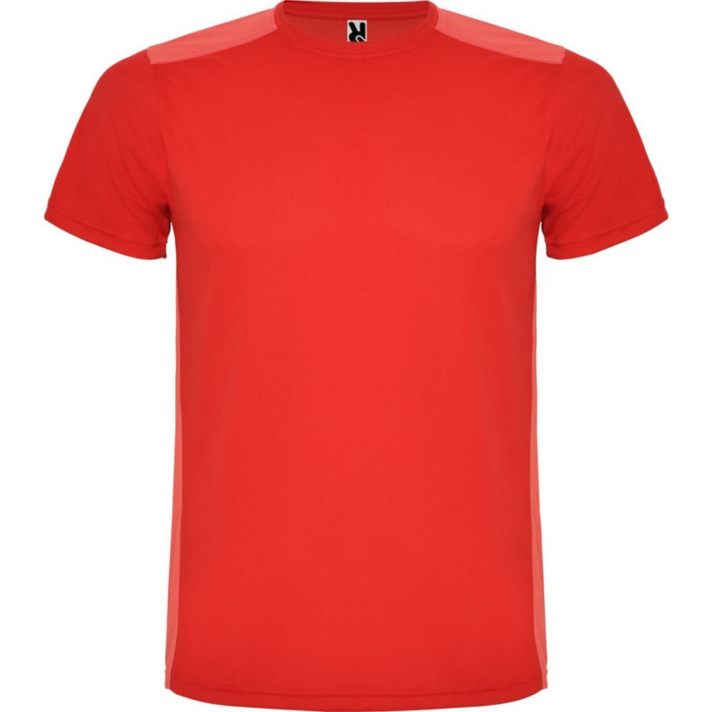 Red - Front - Roly Unisex Adult Detroit Short-Sleeved Sports T-Shirt