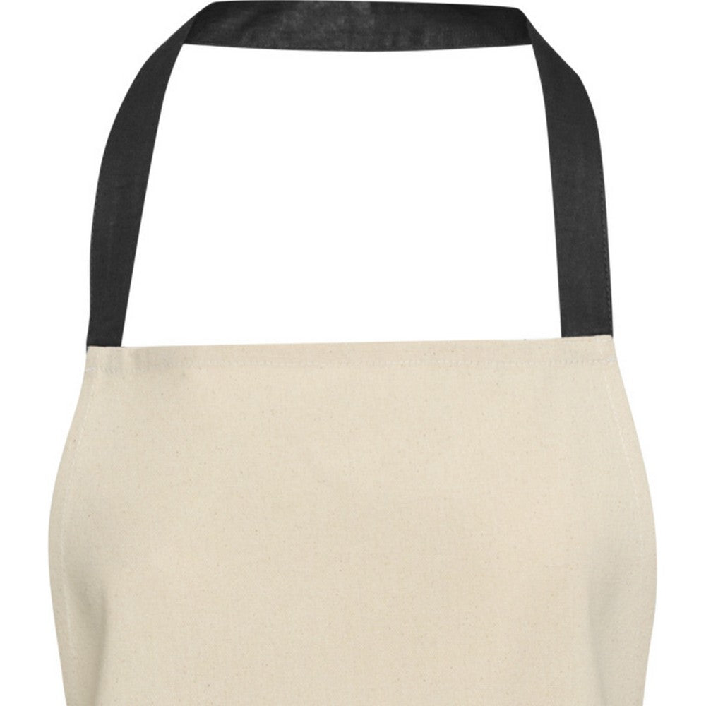 Solid Black-Natural - Side - Nia Recycled Cotton Apron