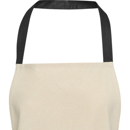 Solid Black-Natural - Side - Nia Recycled Cotton Apron