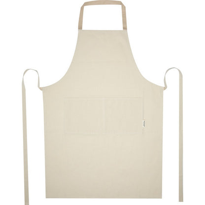 Oatmeal-Natural - Front - Nia Recycled Cotton Apron