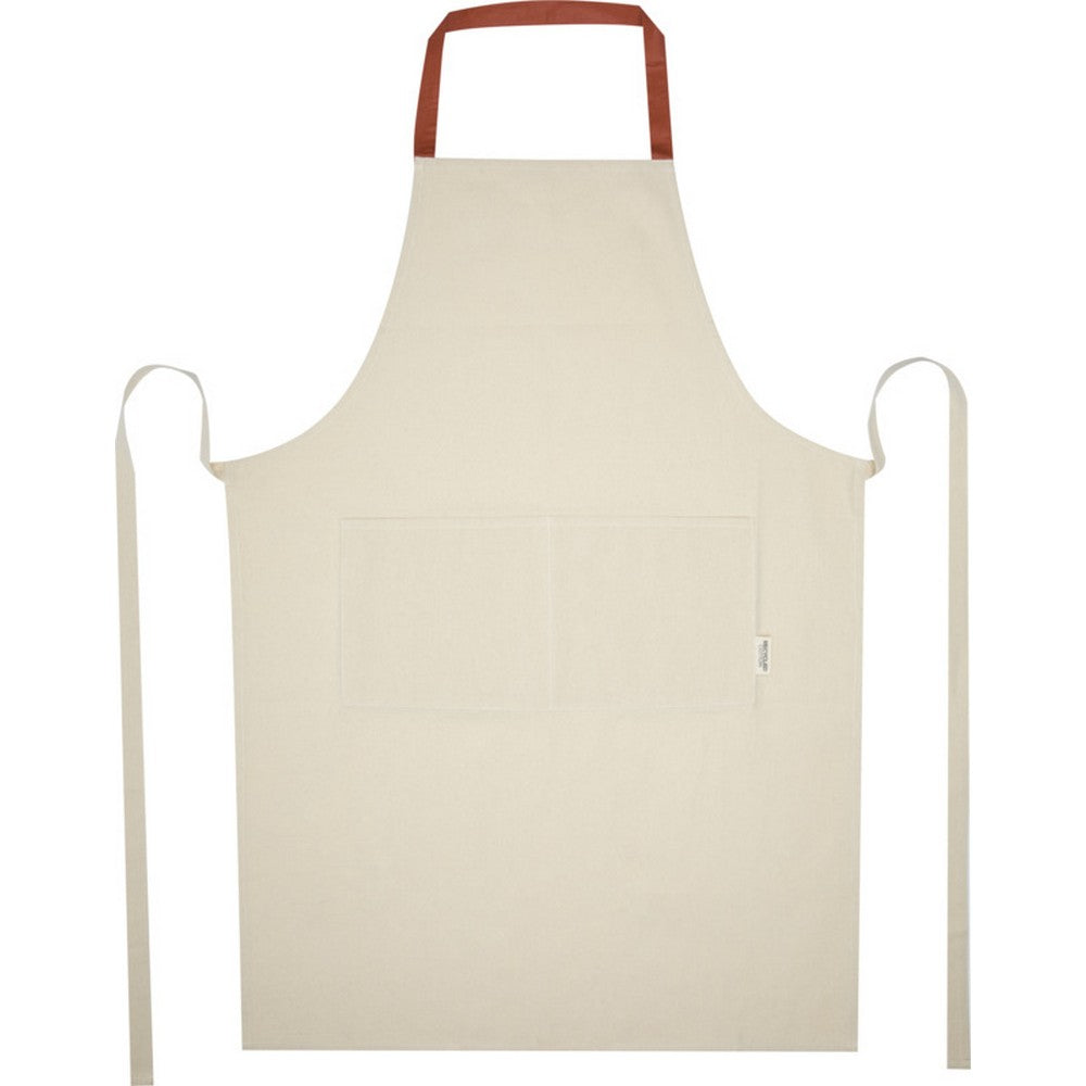 Brick-Natural - Front - Nia Recycled Cotton Apron