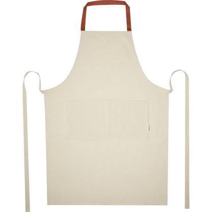 Brick-Natural - Front - Nia Recycled Cotton Apron