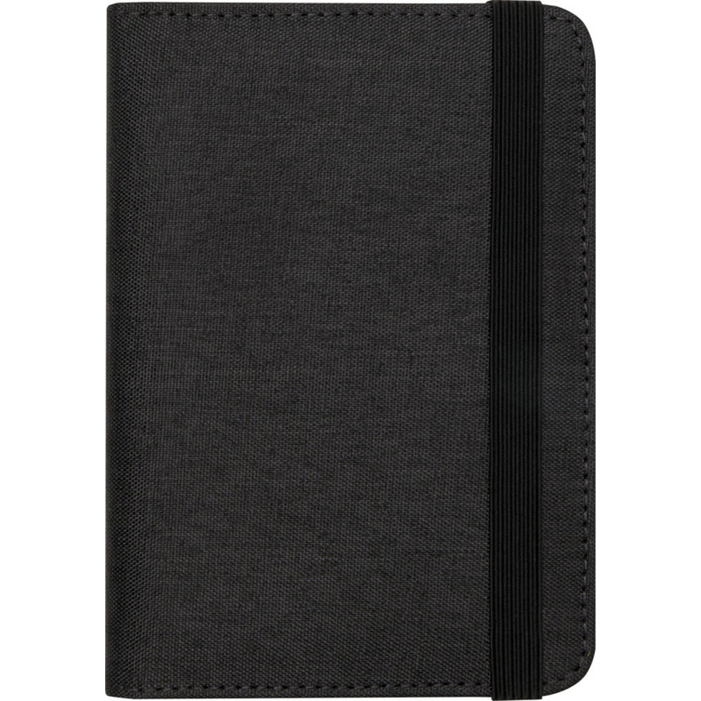 Heather Charcoal - Back - Ross RPET Passport Cover