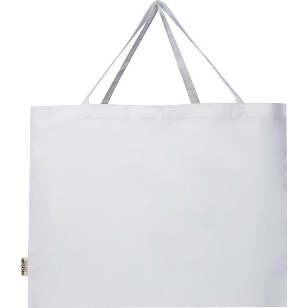 White - Front - Odessa Recycled Cotton Tote Bag