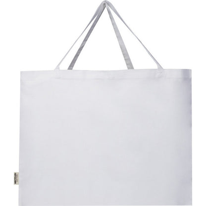 White - Front - Odessa Recycled Cotton Tote Bag