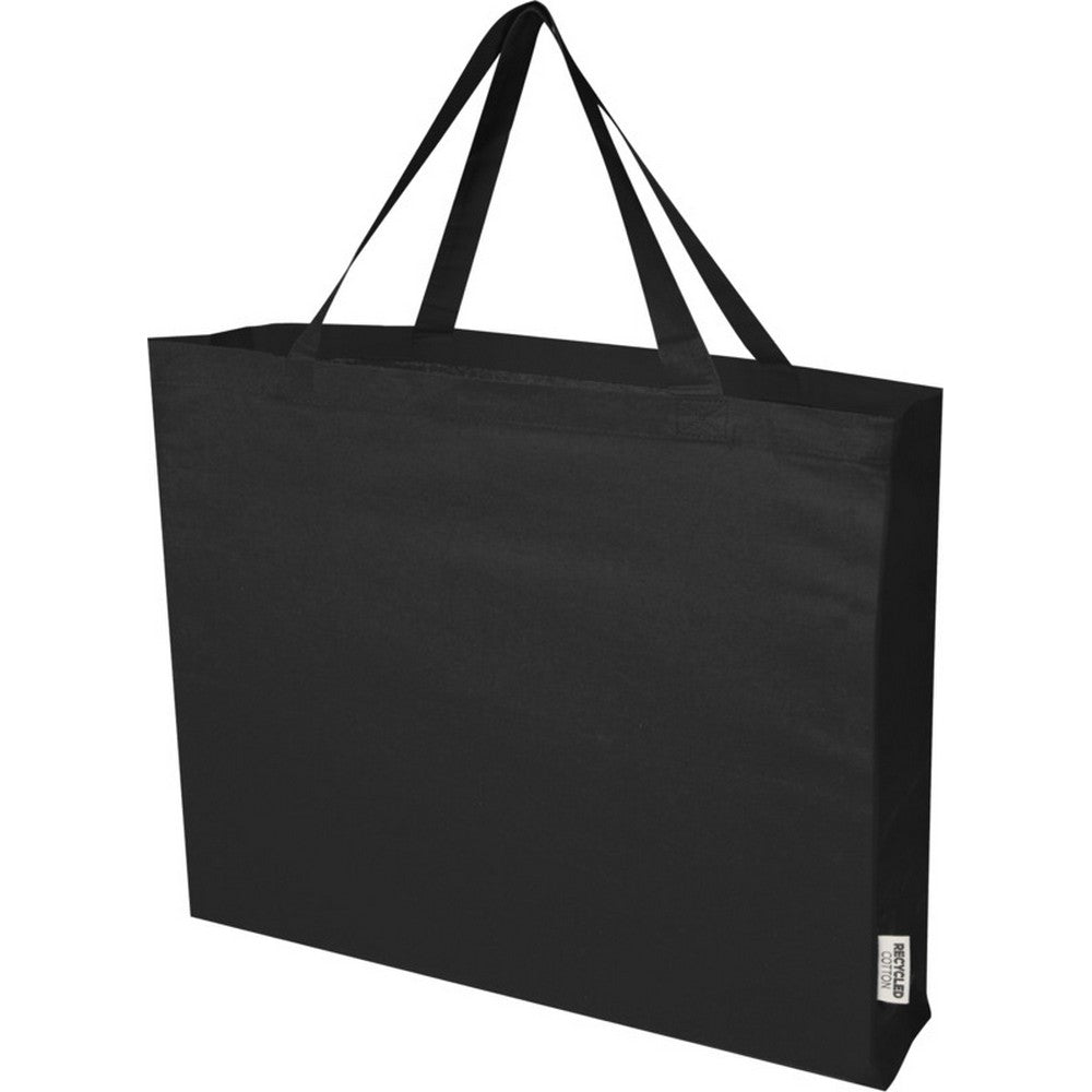 Solid Black - Pack Shot - Odessa Recycled Cotton Tote Bag