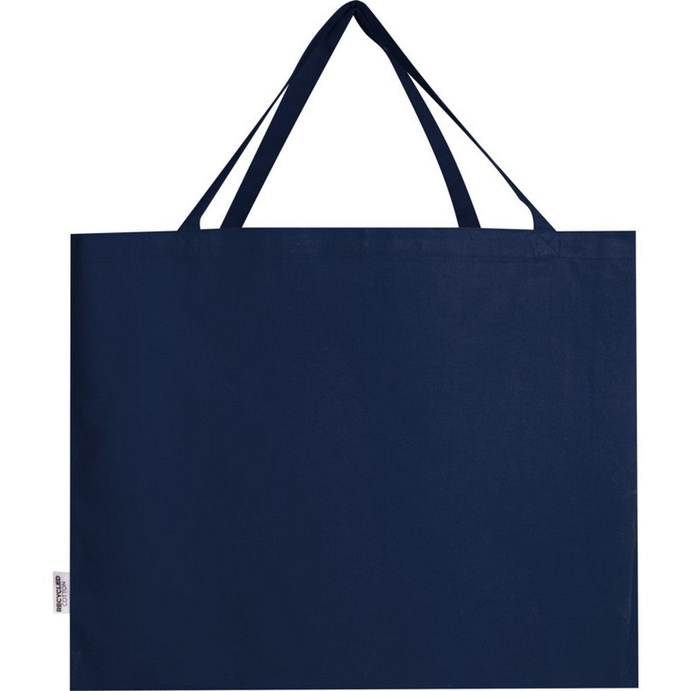 Navy - Front - Odessa Recycled Cotton Tote Bag