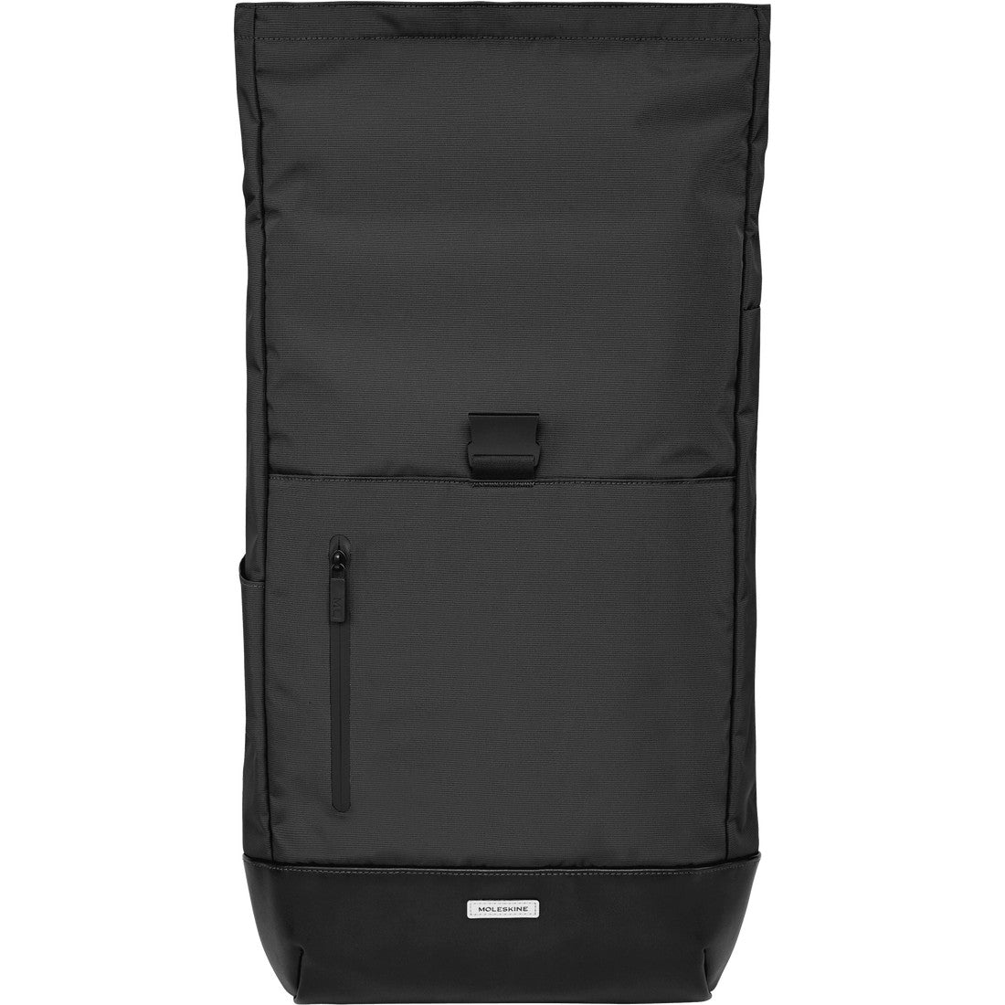 Solid Black - Side - Moleskine Metro Roll Top Backpack
