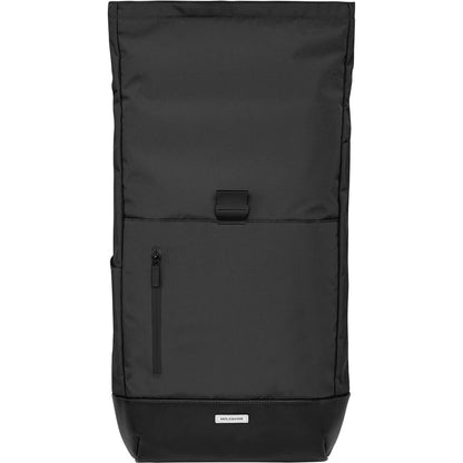 Solid Black - Side - Moleskine Metro Roll Top Backpack