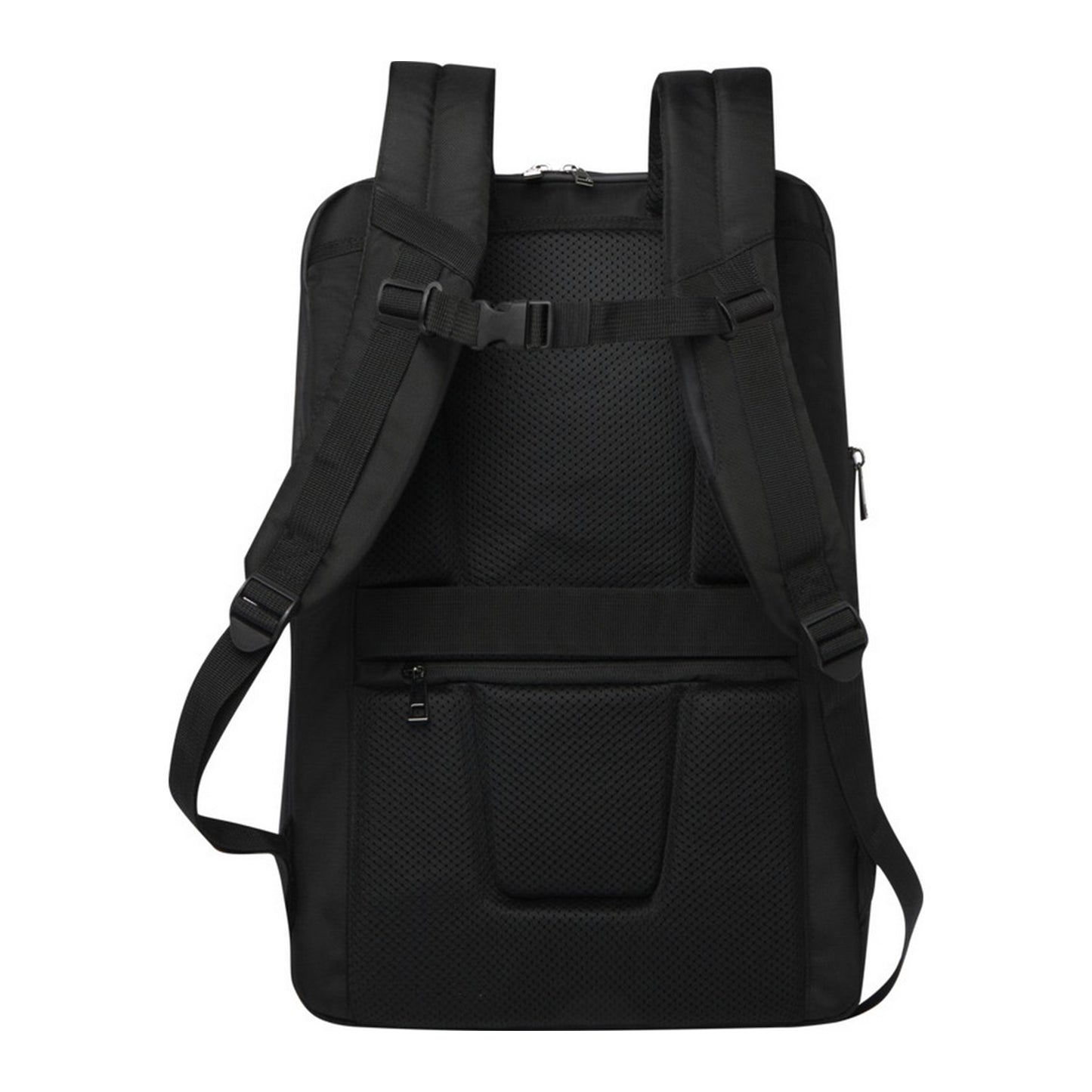 Solid Black - Back - Unbranded Expedition Pro 17 Grs Recycled Expandable Laptop Backpack