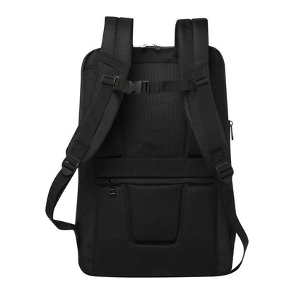 Solid Black - Back - Unbranded Expedition Pro 17 Grs Recycled Expandable Laptop Backpack