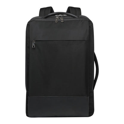 Solid Black - Front - Unbranded Expedition Pro 17 Grs Recycled Expandable Laptop Backpack